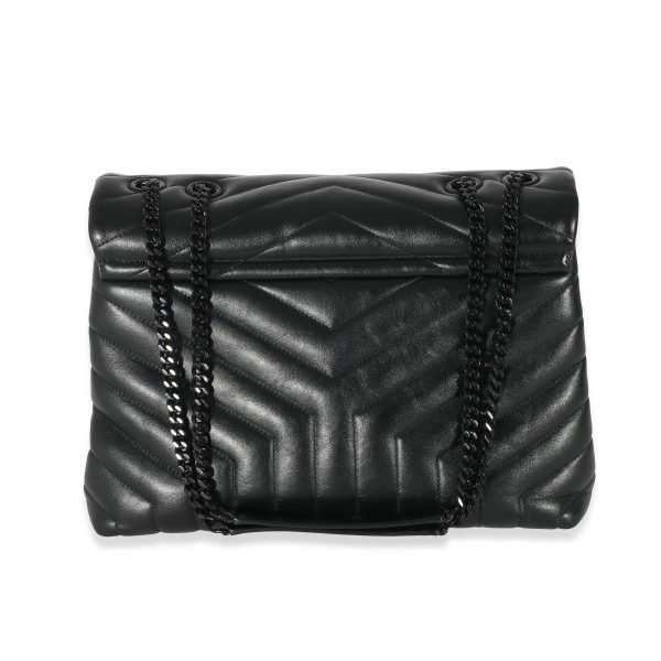 133953 pv Saint Laurent Black Leather Medium Loulou Bag