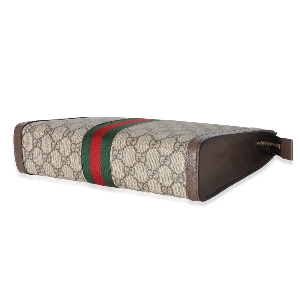 133960 box Gucci Beige GG Supreme Web Ophidia Pouch