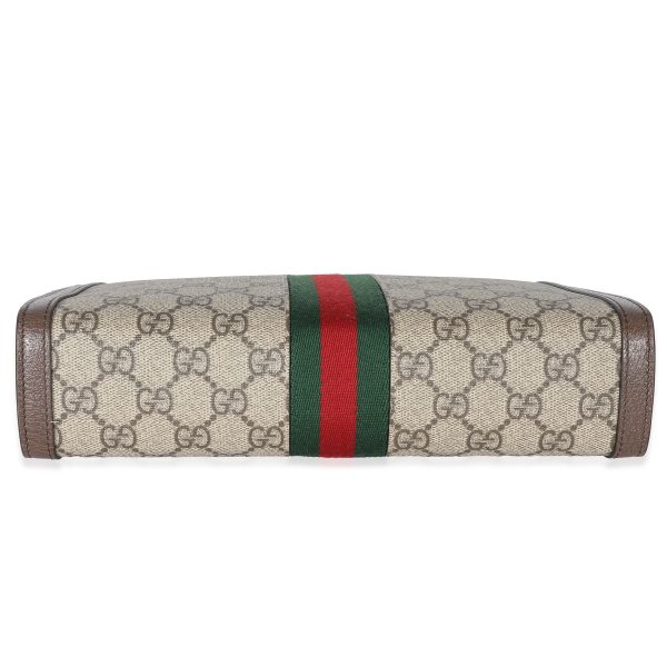 133960 stamp Gucci Beige GG Supreme Web Ophidia Pouch