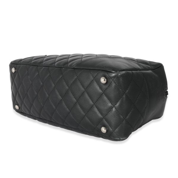 133966 box ddb084fb e4c5 4684 9df8 952dd522f7b9 Chanel Black Calfskin Medium Cambon Bowler Bag