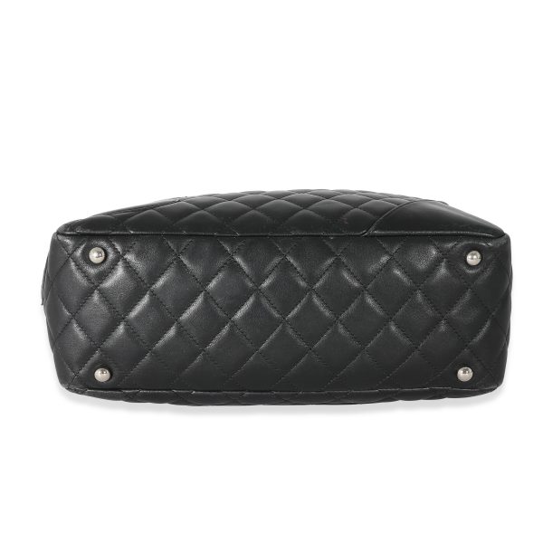 133966 stamp 699f7fca 5c7e 4d07 a451 f92bed645521 Chanel Black Calfskin Medium Cambon Bowler Bag