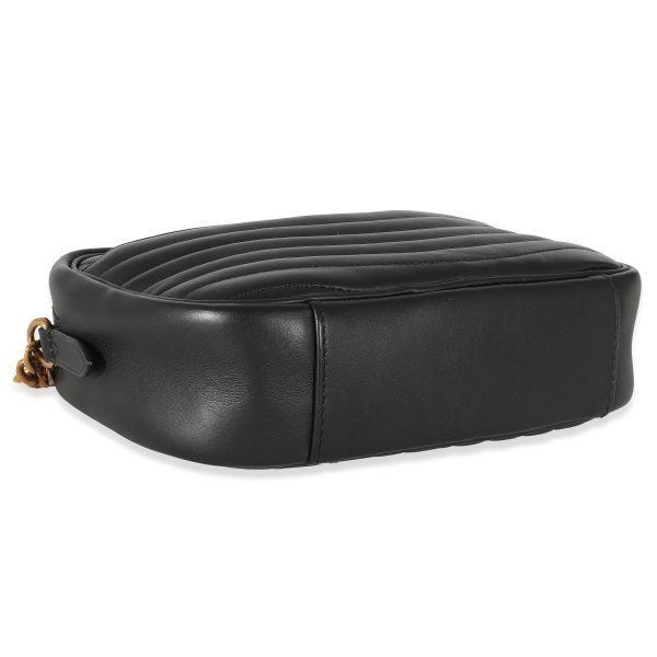 133985 clasp Louis Vuitton Black Calfskin New Wave Camera Bag