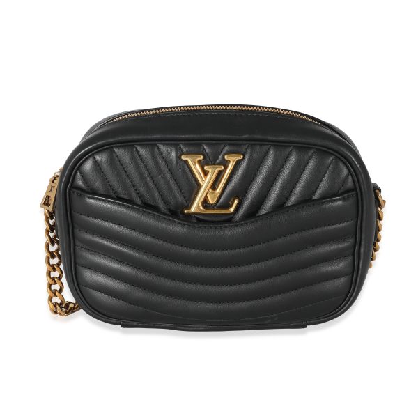 133985 fv Louis Vuitton Black Calfskin New Wave Camera Bag