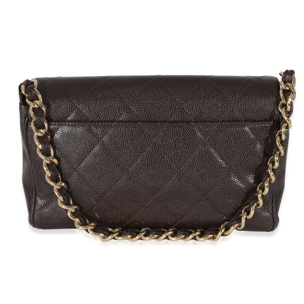 133987 pv c8dc813e 14a5 4a7a a3c4 ee444e31dfc9 Chanel 24K Brown Quilted Caviar Shoulder Bag