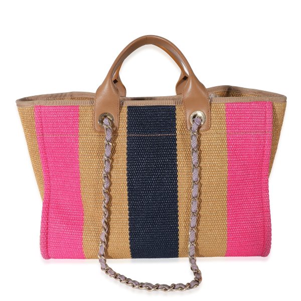 134014 pv 9d39adeb b258 4566 9659 e21a23a836c2 Chanel Multicolor Striped Canvas Large Deauville Tote