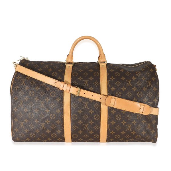 134052 pv Louis Vuitton Monogram Canvas Keepall Bandouliere 55