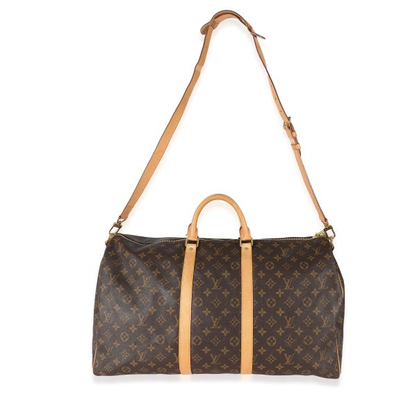 134052 stamp Louis Vuitton Monogram Canvas Keepall Bandouliere 55