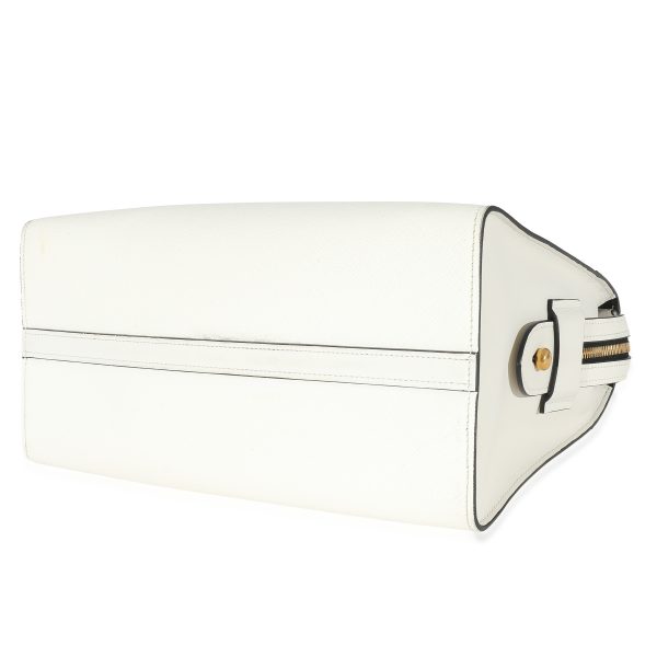 134071 box Prada White Saffiano City Calf Esplanade Tote