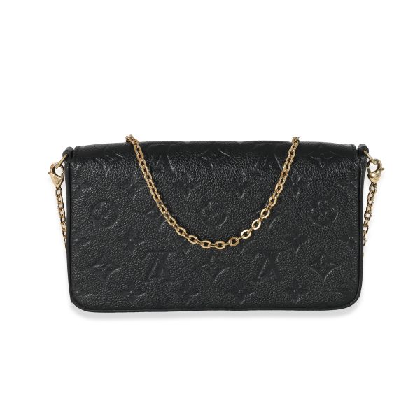 134096 stamp 01ef4514 b079 4227 a2e6 a3106fa86da1 Louis Vuitton Black Monogram Empreinte Félicie Pochette