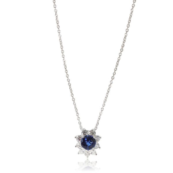 134151 fv Tiffany Co Victoria Sapphire Diamond Pendant in Platinum 053 CTW