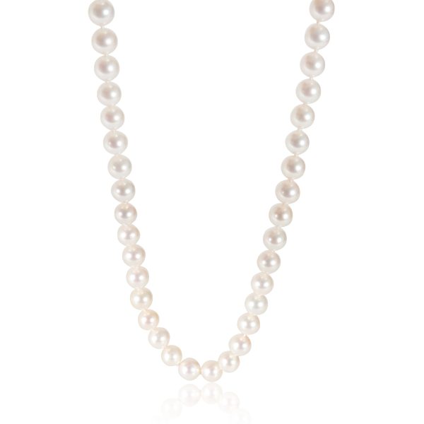 134162 fv 25823d59 d257 4406 b7ed bb5afdeb41db Tiffany Co Tiffany Essential Pearls Necklace in 18k White Gold