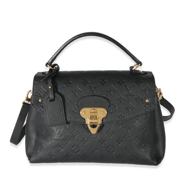 134166 fv Louis Vuitton Black Monogram Empreinte Georges MM