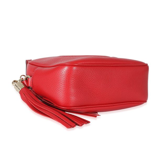 134172 box Gucci Tabasco Red Pebbled Calfskin Small Soho Disco Bag