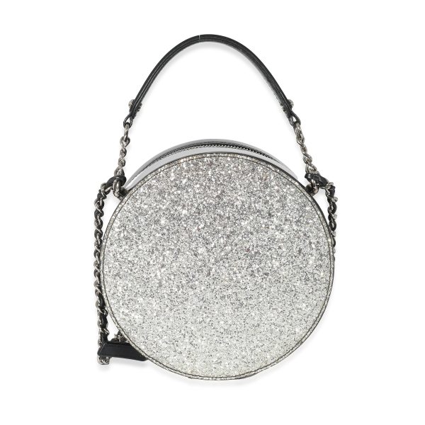 134193 bv Chanel Black Patent Glitter PVC On The Moon Evening Bag