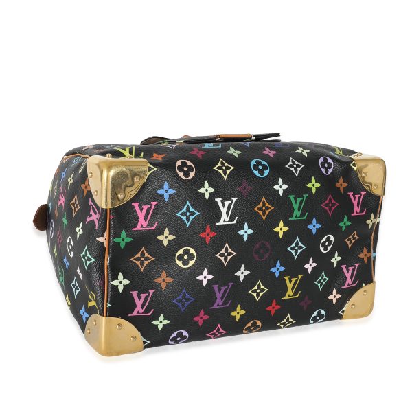 134246 ad2 Louis Vuitton x Takashi Murakami Black Monogram Multicolore Canvas Speedy 30