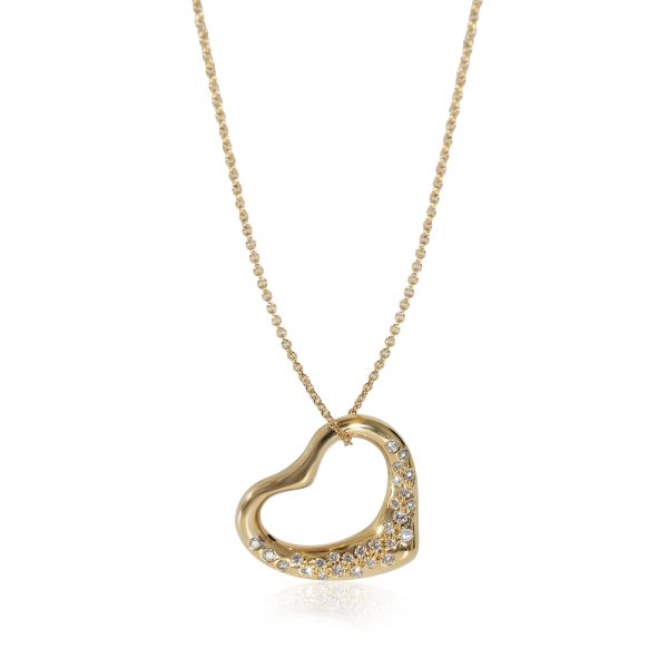 134284 fv Tiffany Co Elsa Peretti Open Heart Pendant in 18k Yellow Gold 08 CTW