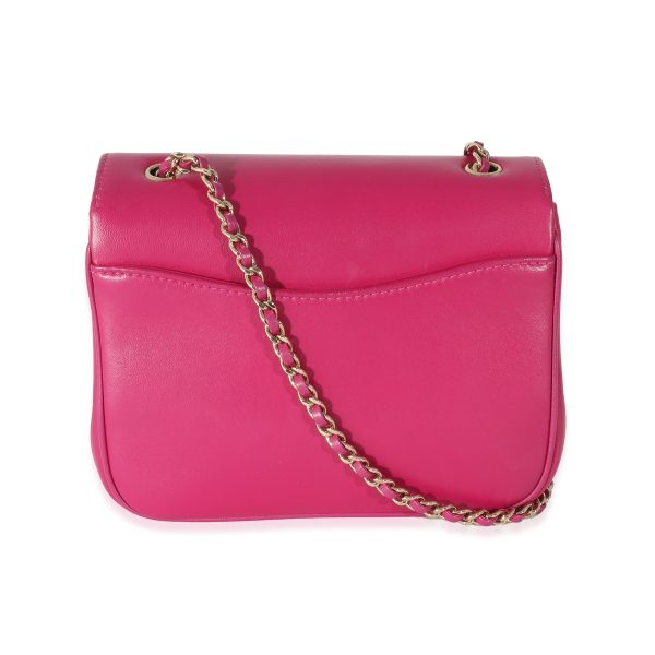 134286 bv Chanel Pink Lambskin CC Mania Flap Bag