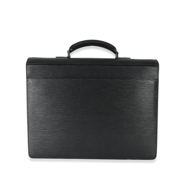 134298 pv 8ca8b230 3a2a 48e7 adc5 cc316d551e4d Louis Vuitton Black Epi Robusto 2 Compartment Briefcase