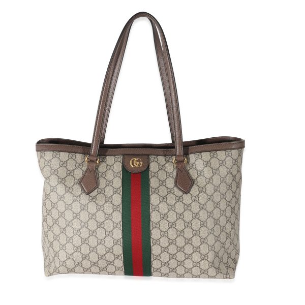 134305 fv 8c78b6d8 db6b 494e ab10 0777c0120bad Gucci Beige GG Supreme Medium Ophidia Tote