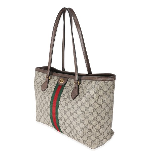 134305 sv 97f7ec7f 11a3 4de5 93be 082b2a756316 Gucci Beige GG Supreme Medium Ophidia Tote