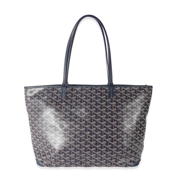 134385 bv b79aa391 1a14 4b3a 9979 f6a83bbb7d65 Goyard Navy Goyardine Artois MM