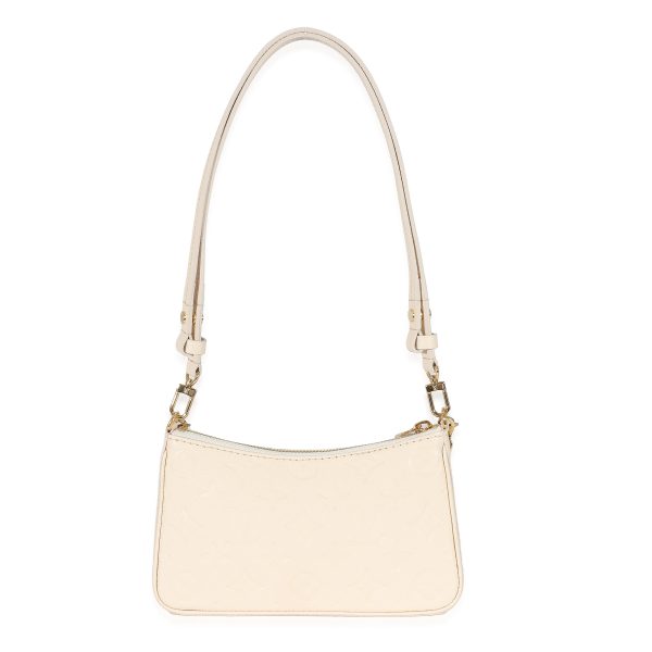 134402 stamp Louis Vuitton Cream Monogram Empreinte Easy Pouch On Strap