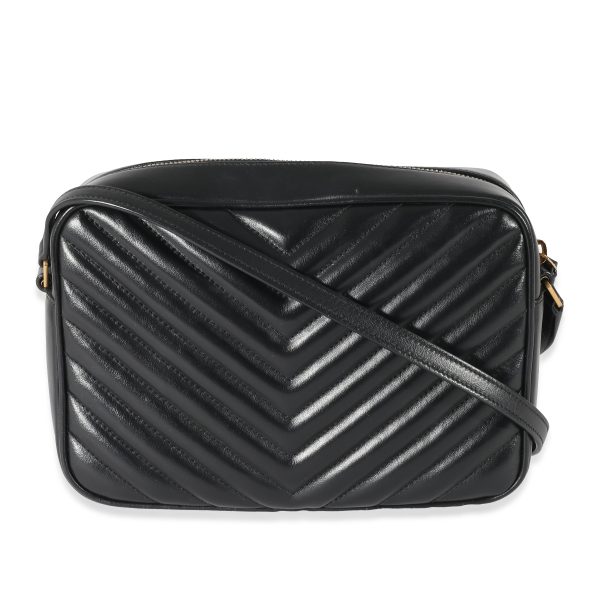 134408 stamp Saint Laurent Black Leather Lou Camera Bag