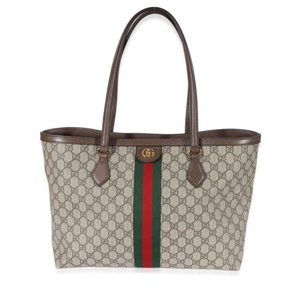 134456 fv 181ce819 41d7 4619 b432 37a449bd86ef Gucci Beige GG Supreme Canvas Medium Ophidia Web Tote