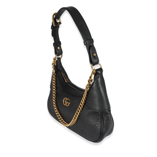 134465 av Gucci Black Goatskin Small Aphrodite Shoulder Bag