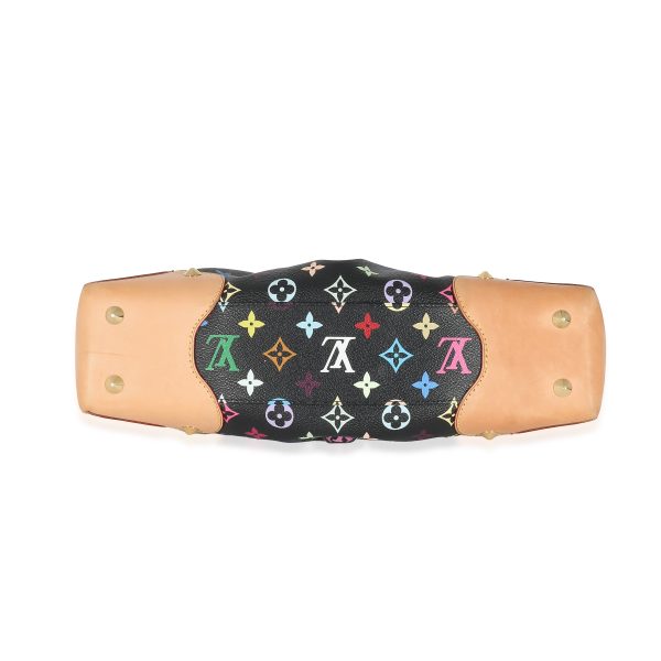 134467 pv Louis Vuitton Black Multicolor Canvas Judy MM