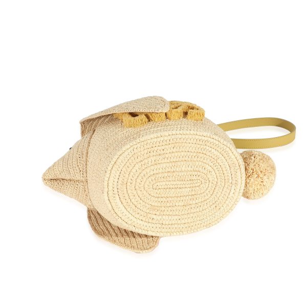 134474 box b5dd2d51 0402 457a 8e6d fe6968b985c1 Loewe Beige Raffia Bunny Bucket Bag