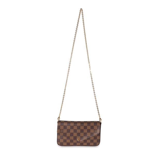 134484 ad1 Louis Vuitton Cerise Damier Ebene Felicie Pochette