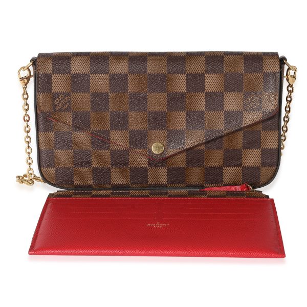 134484 bv Louis Vuitton Cerise Damier Ebene Felicie Pochette