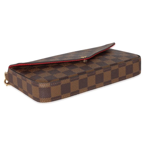 134484 clasp Louis Vuitton Cerise Damier Ebene Felicie Pochette