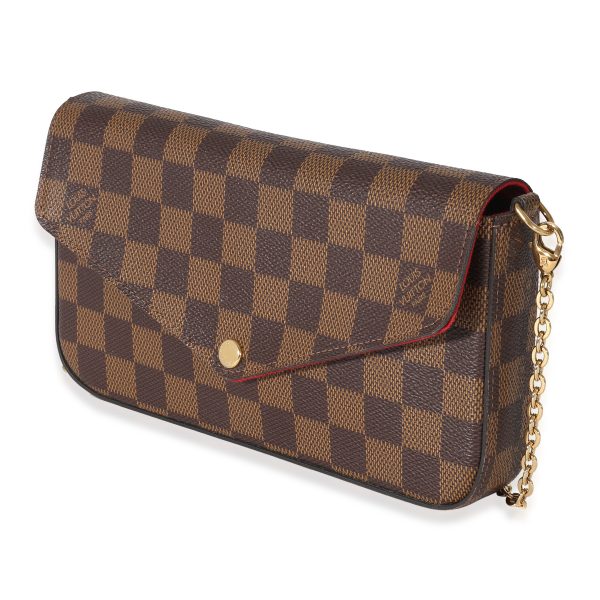 134484 sv Louis Vuitton Cerise Damier Ebene Felicie Pochette