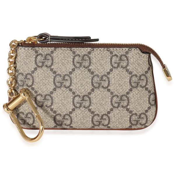 134522 bv b4050fd7 8138 4f0b 9418 9b51f25a31b8 Gucci Beige GG Supreme Key Pouch