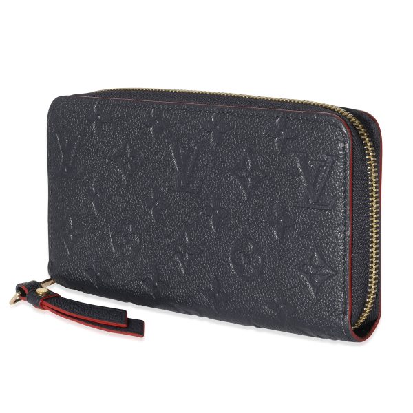 134575 sv Louis Vuitton Empreinte Marine Rouge Zippy Wallet