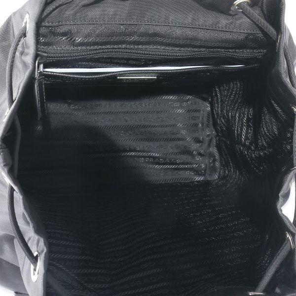 134600 bv 7fe020fb 4d13 4159 9bb0 04372df8c445 Prada Black Re Nylon Medium Backpack