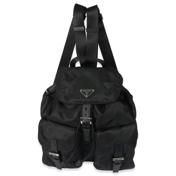 134600 fv b80ff9f5 9e55 400a b967 89ed1d65ea20 Prada Black Re Nylon Medium Backpack