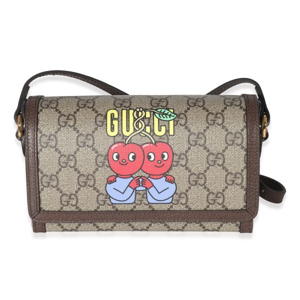 134606 fv Gucci x Pablo Delcielo GG Supreme Cherry Mini Bag