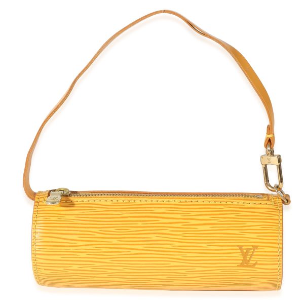 134632 fv Louis Vuitton Yellow Epi Mini Papillon Pochette