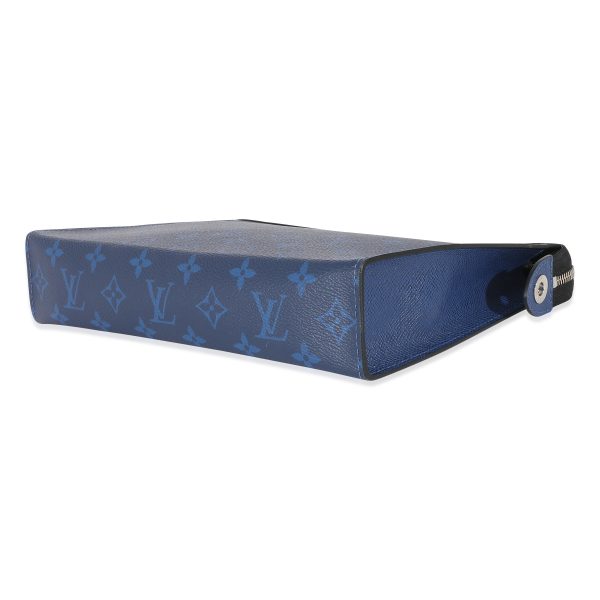 134658 box fbe0c790 8fae 4fa0 94ab 330a18eaa515 Louis Vuitton Blue Monogram Taigarama Pochette Voyage MM