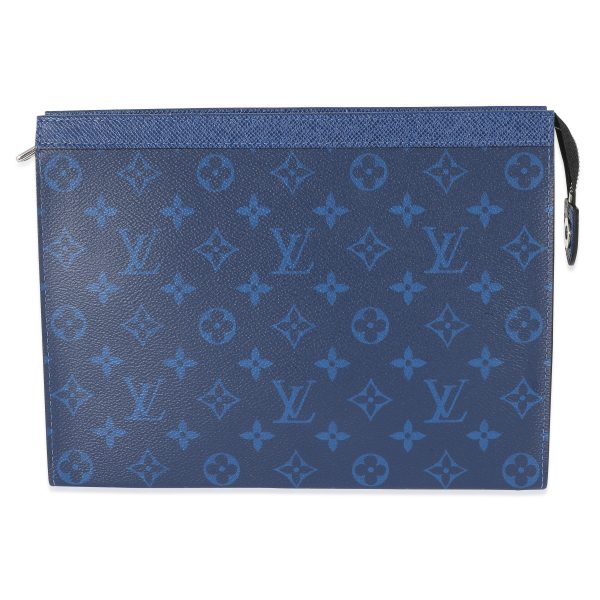 134658 fv 69a20dbf 638c 4870 b6cc 8a23fe2e6346 Louis Vuitton Blue Monogram Taigarama Pochette Voyage MM