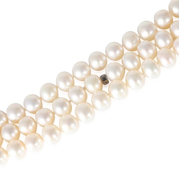 134687 clasp Tiffany Co Ziegfeld Pearl Necklace in Sterling Silver