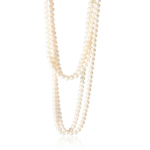 134687 fv Tiffany Co Ziegfeld Pearl Necklace in Sterling Silver