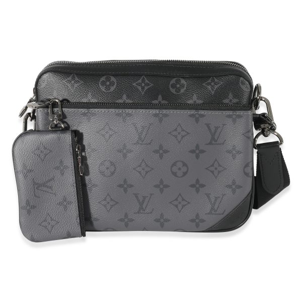 134692 fv Louis Vuitton Monogram Eclipse Trio Messenger