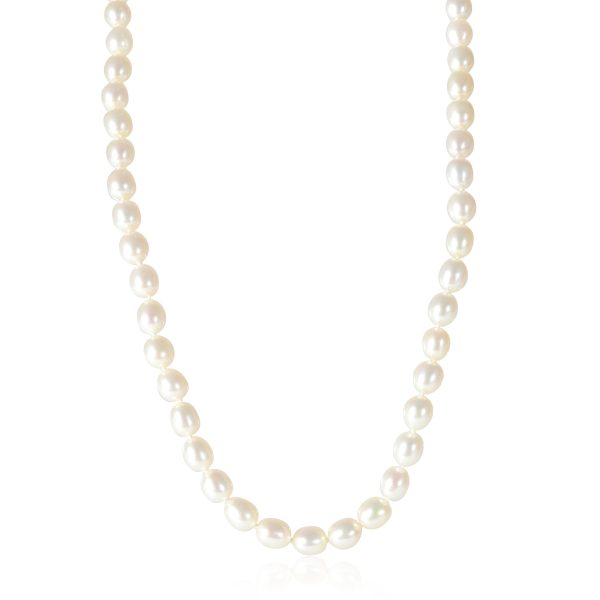 134698 fv 68899ed8 e2ef 4f5b a571 9092212d9bcd Tiffany Co Oval Freshwater Pearls Necklace in Sterling Silver