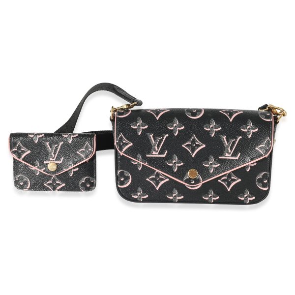 134702 fv Louis Vuitton Black Monogram Fall For You Felicie Strap Go