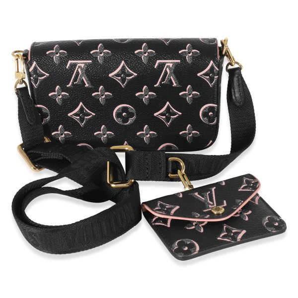 134702 pv Louis Vuitton Black Monogram Fall For You Felicie Strap Go