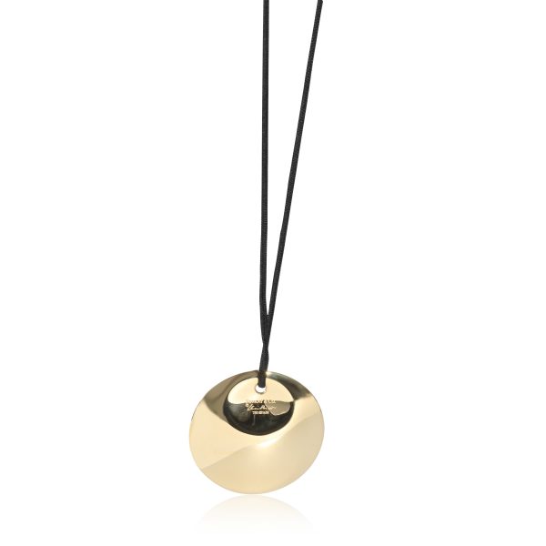 134749 bv 04d45833 a867 4aea 9fa9 ac617b4fa9db Tiffany Co Elsa Peretti Round Pendant in 18K Yellow Gold on a Black Silk Cord